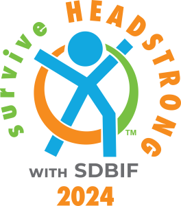 2024 surviveHEADSTRONG with SDBIF Logo