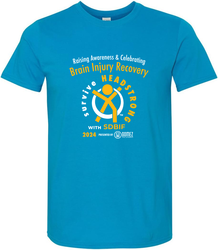 2024 surviveHEADSTRONG San Diego event shirt