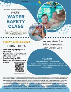 SD Parks & Recreation Water Safety Class for TBI