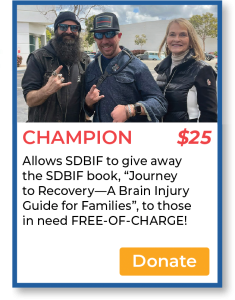 Support San Diego Brain Injury Foundation Friends of the Foundation Drive $25 button