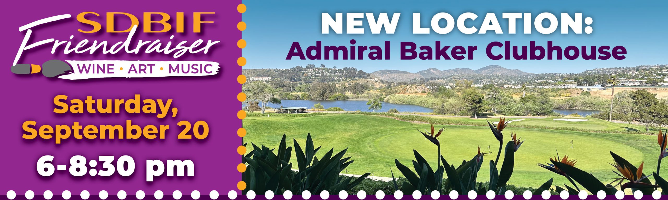 SDBIF 2025 Friendraiser Website Event page header banners