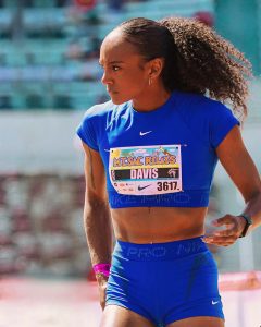 Kiana Davis at a meet