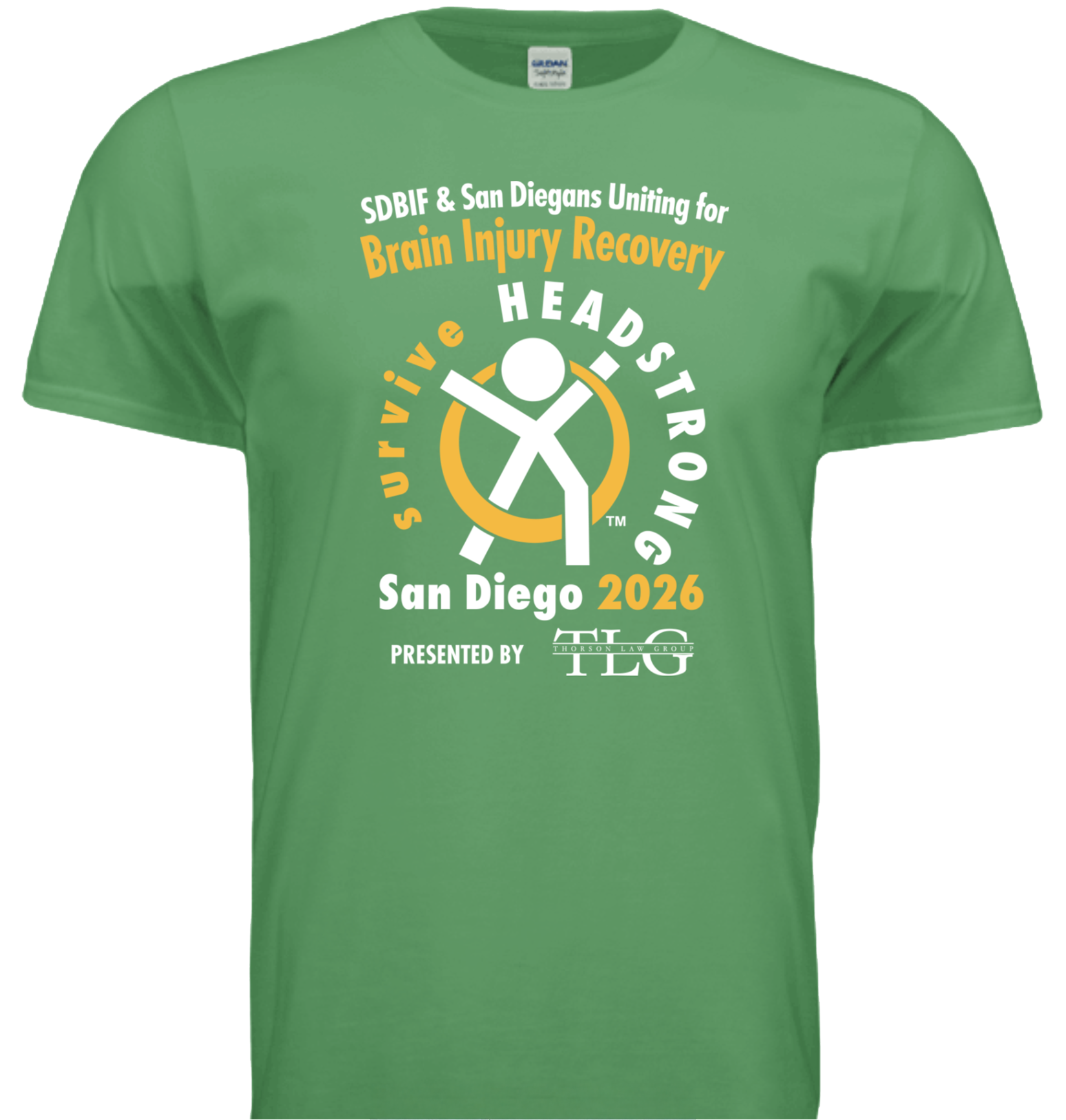 surviveHEADSTRONG San Diego presented by Thorson Law Group 2026 shirt