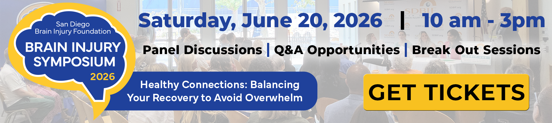 SDBIF brain injury symposium 2026 event banner