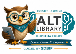 SDBIF's ALT Library Mascot, Alta Owl