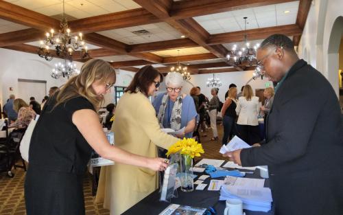 Symsposium Exhibitor table